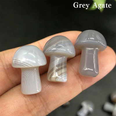 Olivenorma Natural Crystal Mini Mushroom Decoration