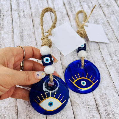 Olivenorma Glass Evil Eye Wall Hanging Wall Decor