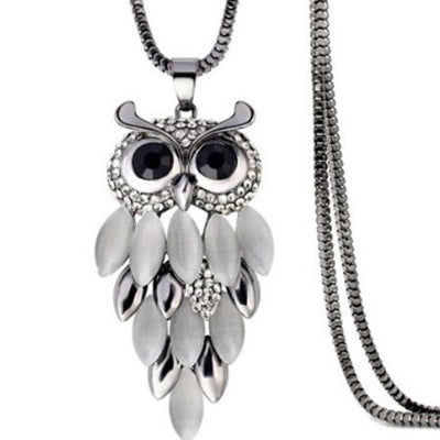 Olivenorma "Supernatural Power" - Crystal Alloy Sweater Necklace