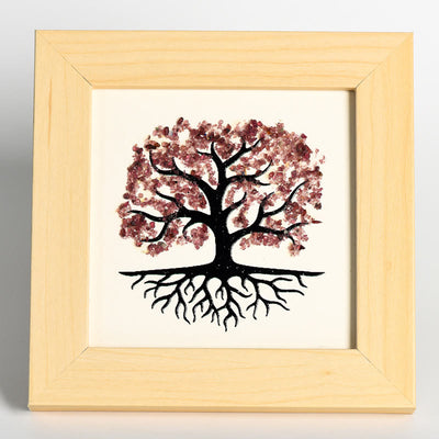 Olivenorma Natural Crystal Gravel Tree Of Life Photo Frame Decoration