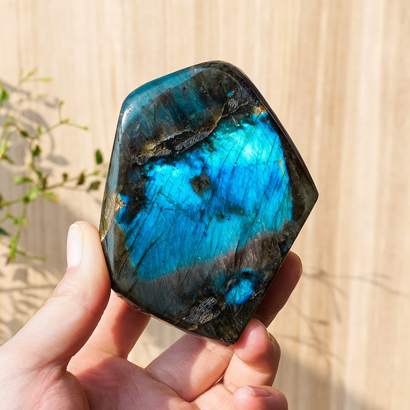 Olivenorma Natural Labradorite Rough Stone Gemstone Decoration