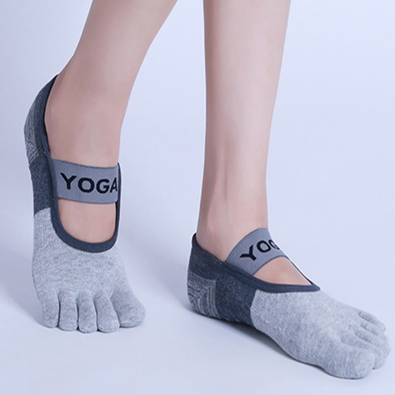 Olivenorma Non-Slip Five Toe Fitness Pilates Yoga Socks