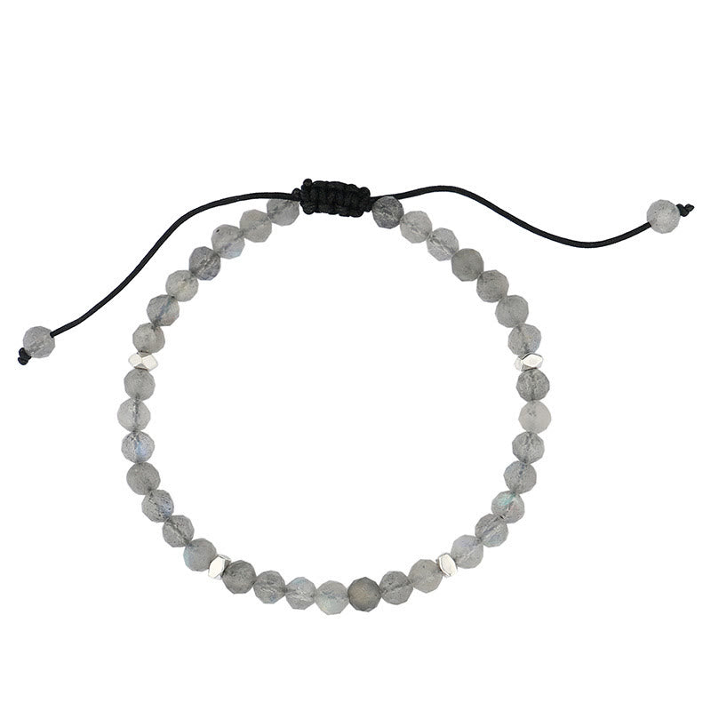 Olivenorma 4mm Round Beads Titanium Steel Bracelet