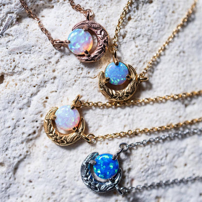 Olivenorma Opal 14k Gold Plated Copper Necklace