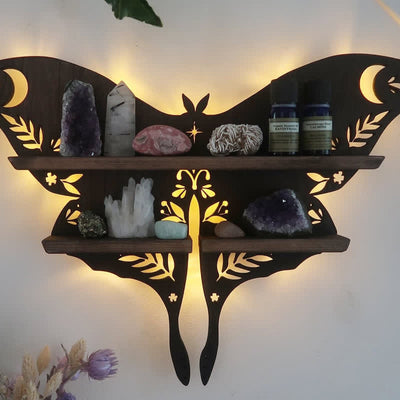 Olivenorma Luna Moth Crystal Shelf