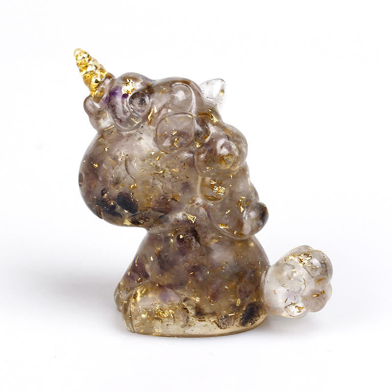 Olivenorma Crystal Unicorn Gemstone Decoration