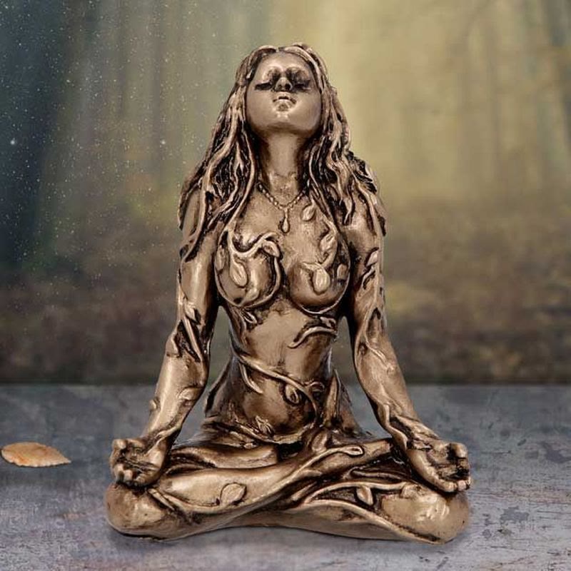 Olivenorma Home Decor Mini Mother Earth Gaia Statue Resin Decoration