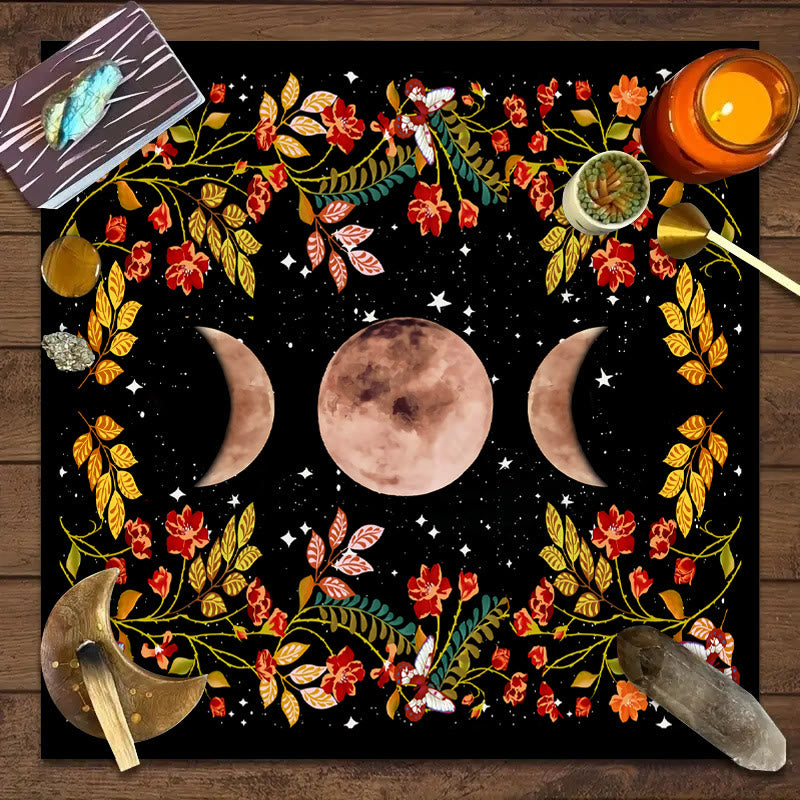 Olivenorma Triple Goddess Moon Symbol Divination Tarot Tablecloth