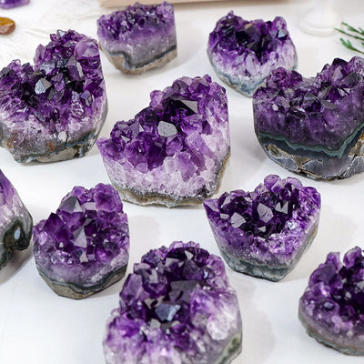 Olivenorma Amethyst Crystal Cluster Natural Stone