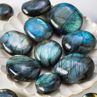 Olivenorma Labradorite Polished Toy Rolling Natural Stone