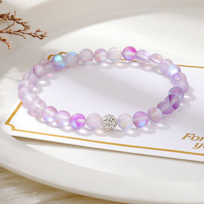 Olivenorma Zircon Crystal Glass Bead Bracelet