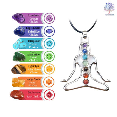 Olivenorma Chakra Meditation Necklace