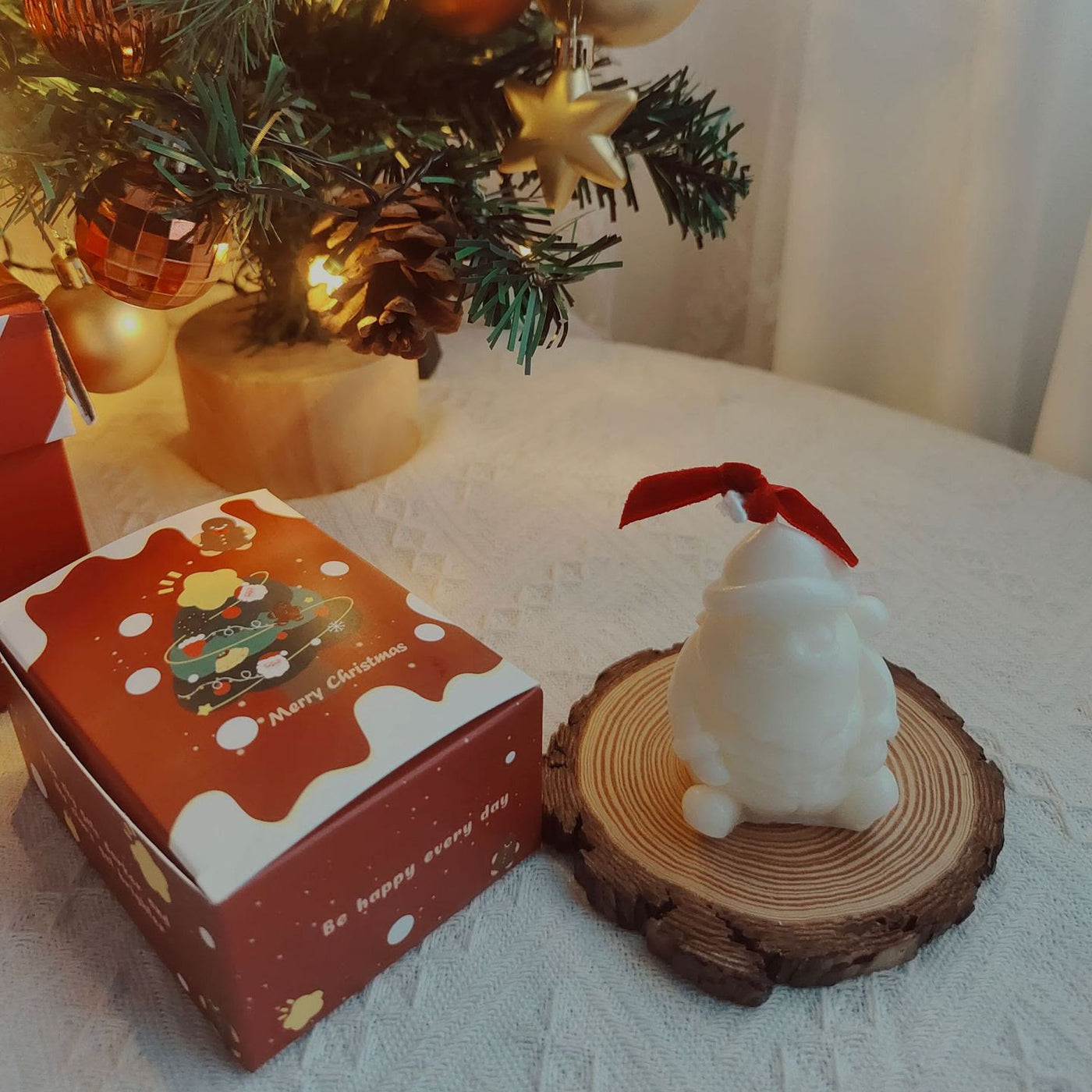 Olivenorma Christmas Cake Cookie Model Candle