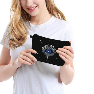 Olivenorma Evil Eye Hamsa Symbol Makeup Cosmetic Bag