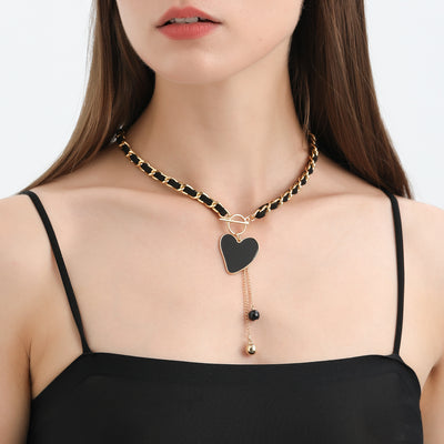 Olivenorma Black Wrap Velvet Choker Necklace