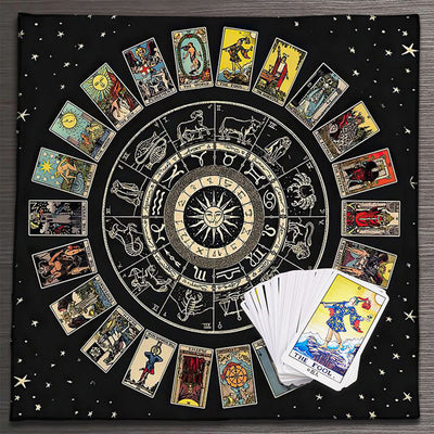 Olivenorma Mandala Moon Phase Divination Tarot Tablecloth