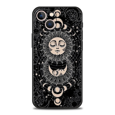 Olivenorma iPhone 13/14/15 Cute Sun Moon Design Phone Case