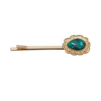 Olivenorma Golden Color Turquoise Bobby Pins Hairpin