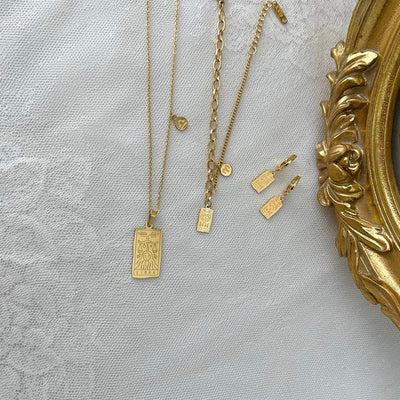 Olivenorma Gold Filled Chain Zodiac Necklace