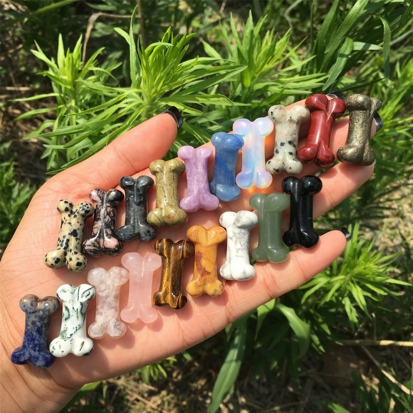 Olivenorma Guardian Spirit Crystal Bone Totem Gemstone Decoration - image 2