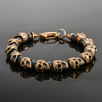 Olivenorma Natural Tiger Eye Handmade Stainless Steel Bracelet