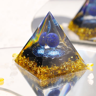 Olivenorma Lapis Lazuli Sphere Letter 1972 Orgone Pyramid