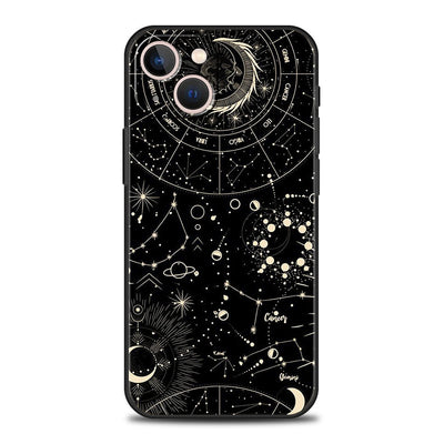 Olivenorma iPhone 13/14/15 Cute Sun Moon Design Phone Case