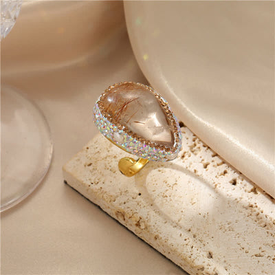 Olivenorma Elegant Baroque Natural Pearl Ring