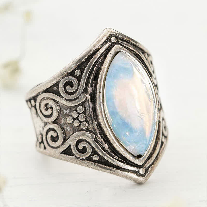 Olivenorma Moonstone Healing Protection Ring