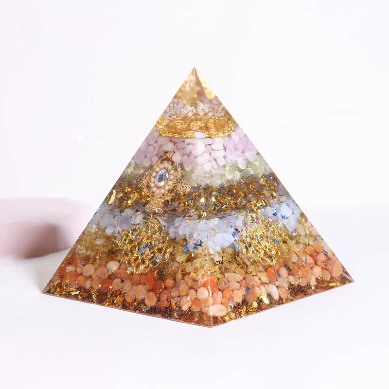 Olivenorma Handmade 12cm Energy Collector Orgone Pyramid