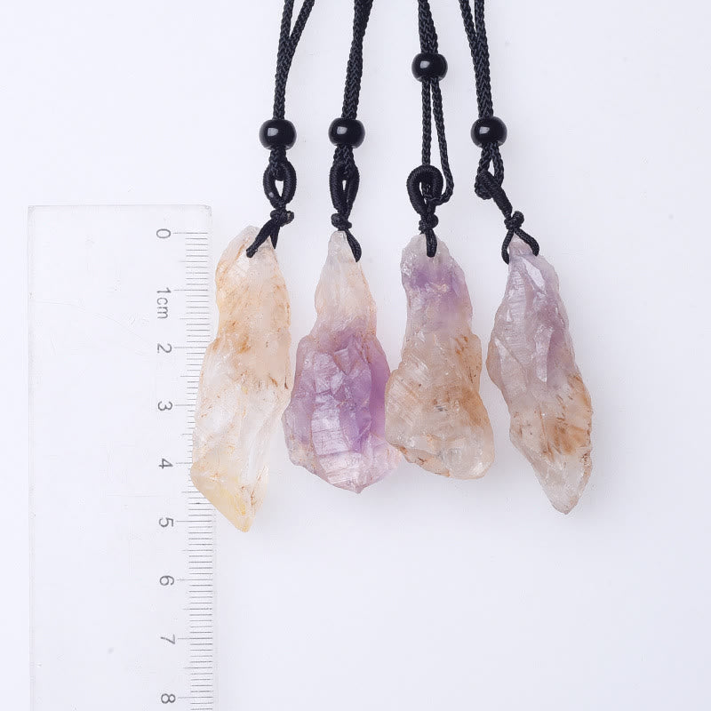 Olivenorma Natural Super Seven Crystal Pendant Necklace