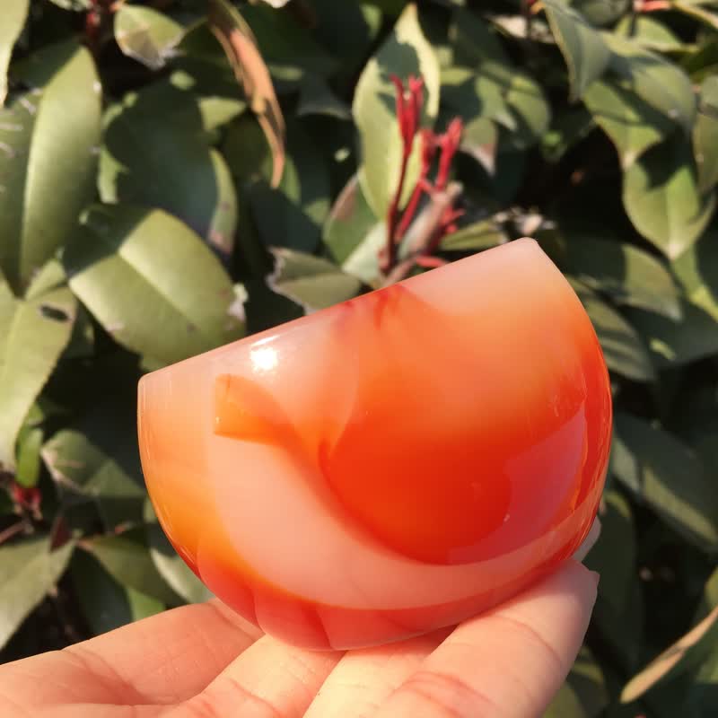 Olivenorma Carnelian Bowl Energy Crystal Decoration