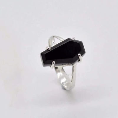 Olivenorma Black Onyx Coffin Ring