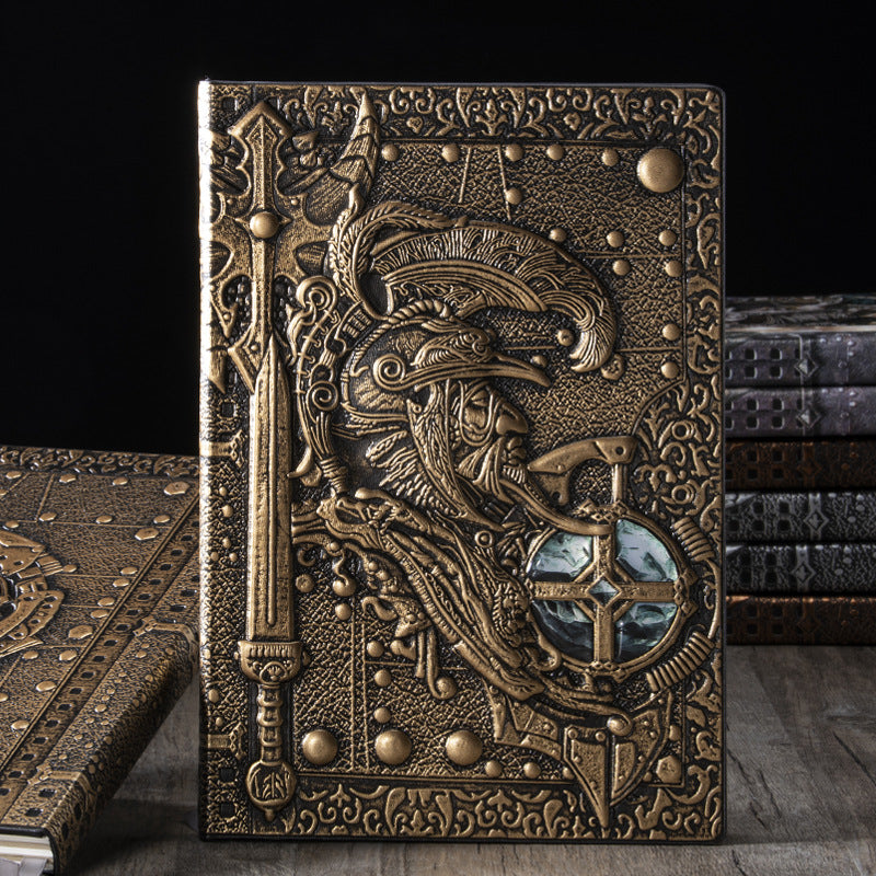 Olivenorma European God of War Pattern Decorative Notebook