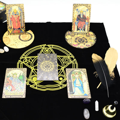 Olivenorma Full Kit Gold Foil Divination Box Set Tarot Deck Cards