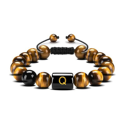 Tiger Eye Letter Protection Bracelet