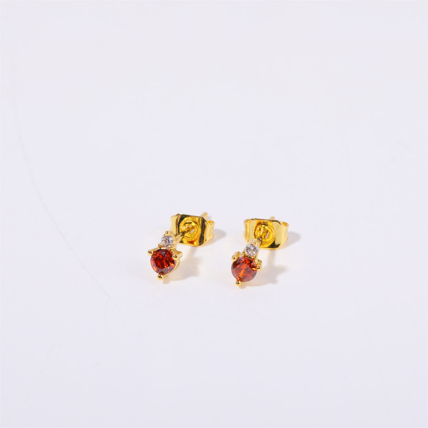 Olivenorma Raindrop Birthstone Stud Earrings