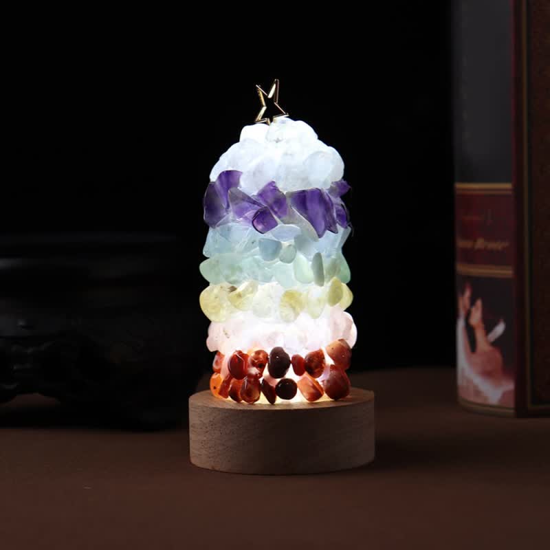 Olivenorma Chakra Star Little Tower Lamp Christmas Decoration