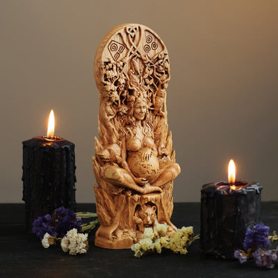 Olivenorma Gaia Goddess Statue Resin Pagan Decoration