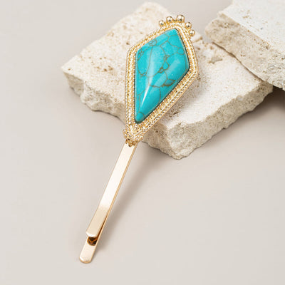 Olivenorma Luxury Turquoise Metal Bobby Pins Hairpin