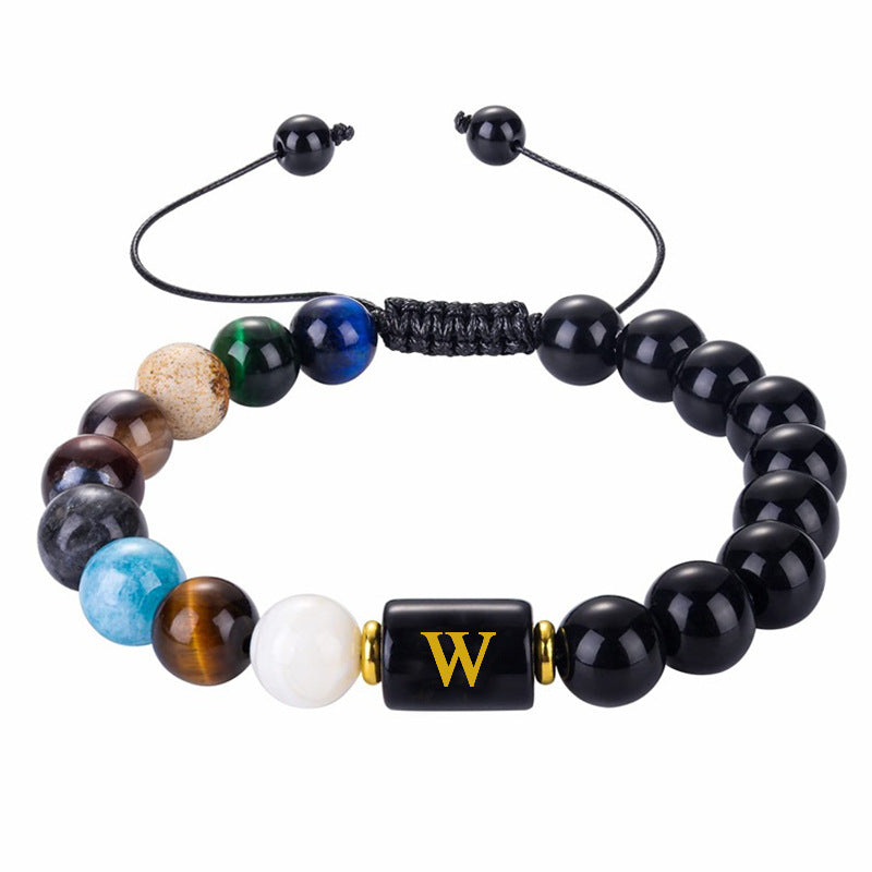 Olivenorma Cosmic Galaxy Protection Letter Bracelet