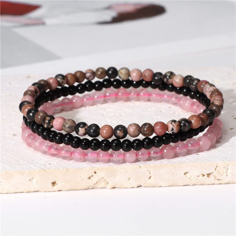 Olivenorma Protection From Negative Energies Rhodonite Bracelet