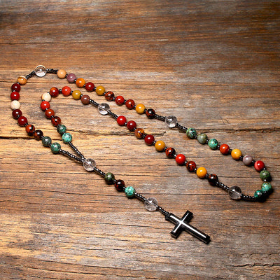 Olivenorma Natural Mookaite Beads Rosary Mala Necklaces