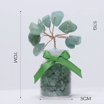 Olivenorma Green Aventurine Tree of Life Gemstone Decoration