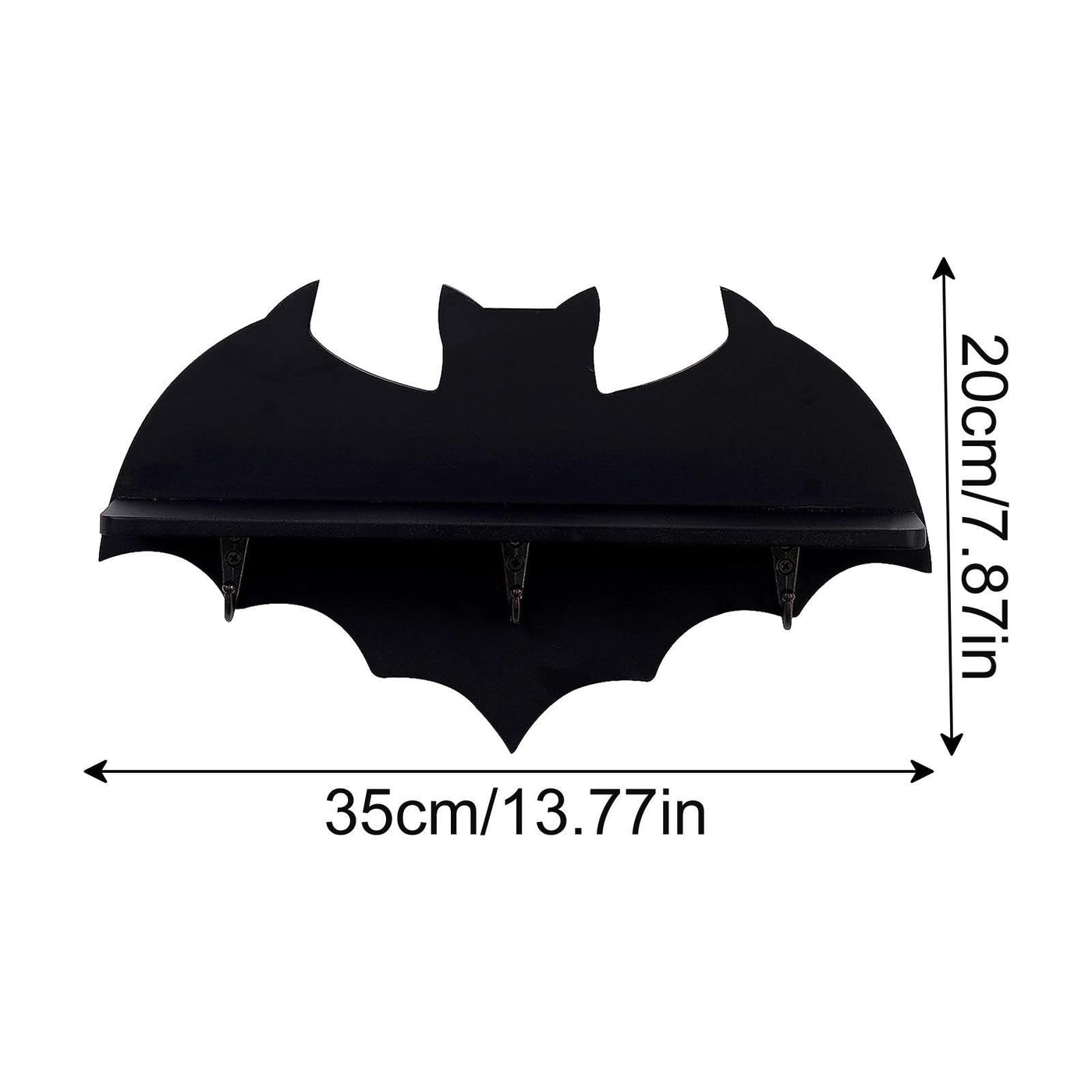 Olivenorma Bat Floating Wood Crystal Shelf