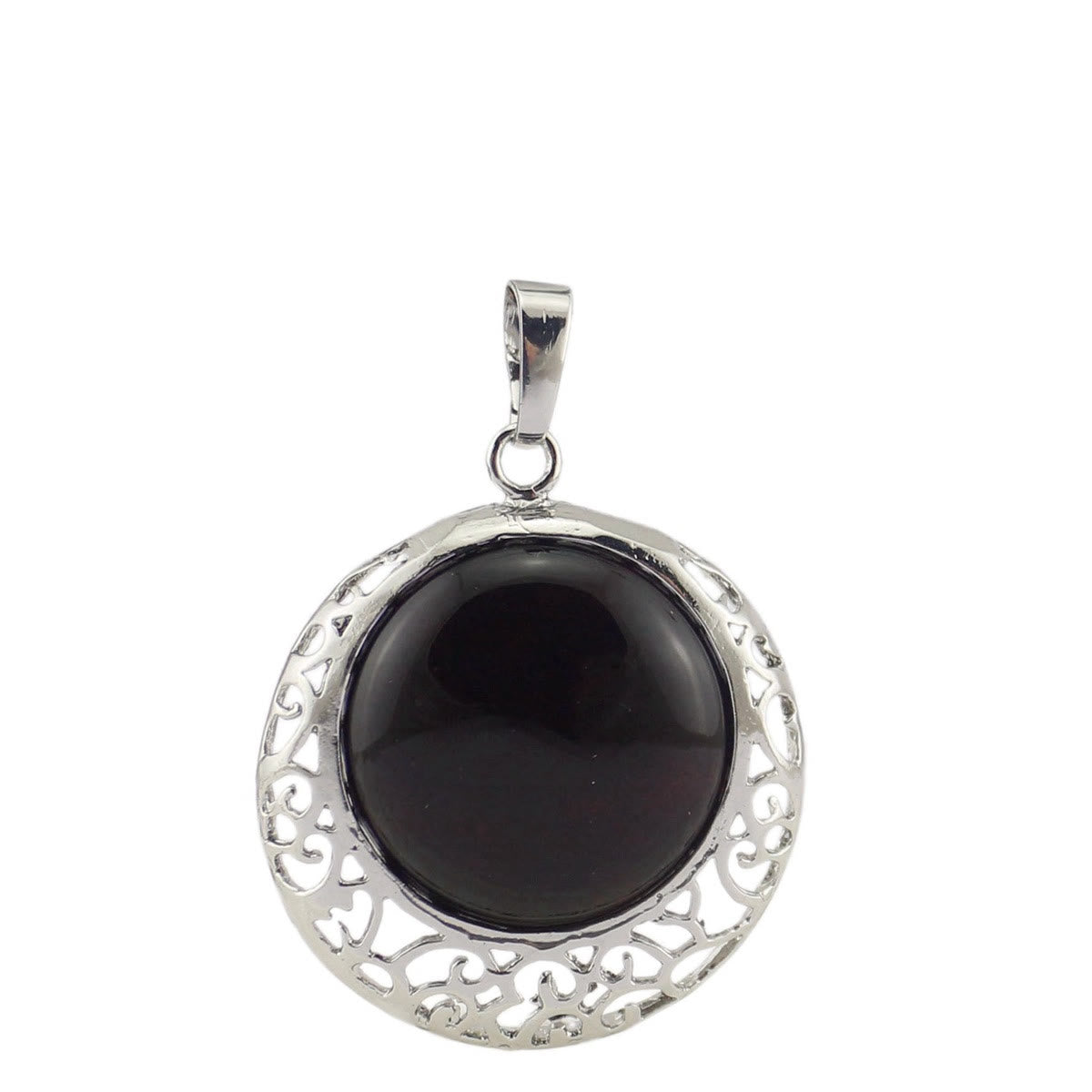 Olivenorma Round Crystal Genuine Stone Adjustable Necklace