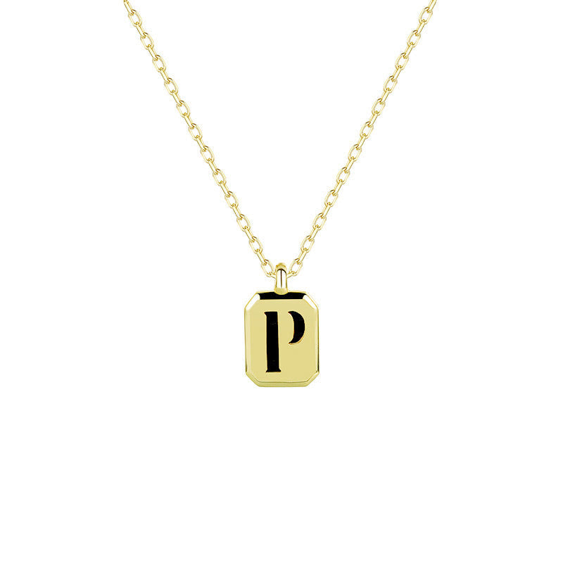 Olivenorma Customizable Gold Initial Necklace