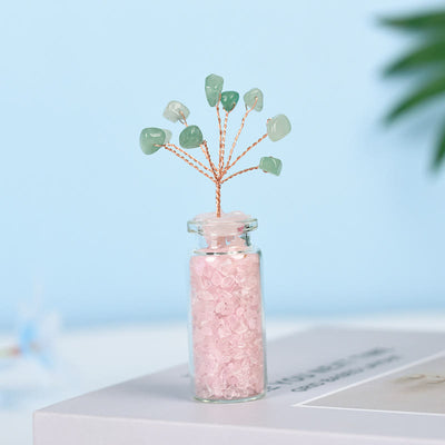 Olivenorma Natural Crystal Gravel Tree of Life Gemstone Decoration