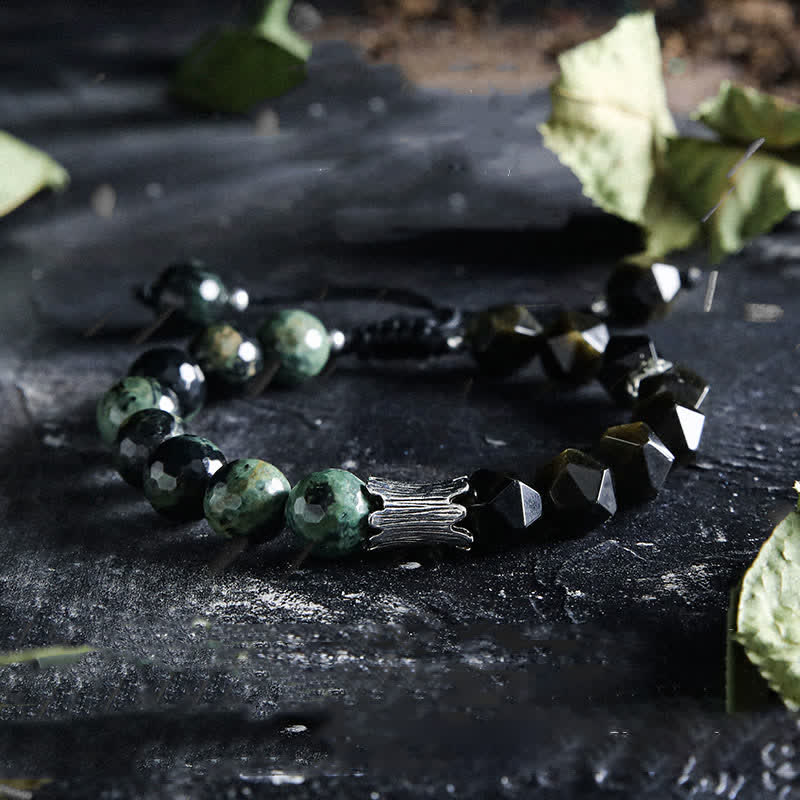 Olivenorma "Gods" Natural Crystal Beaded Bracelet