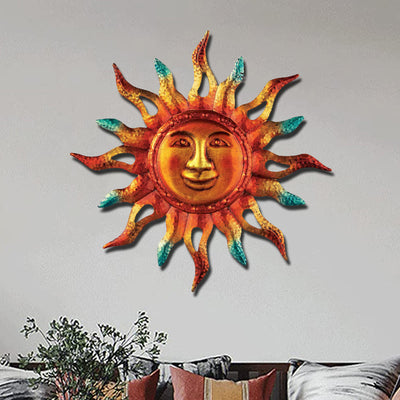 Olivenorma Sun Ray Design Metal Wall Decor